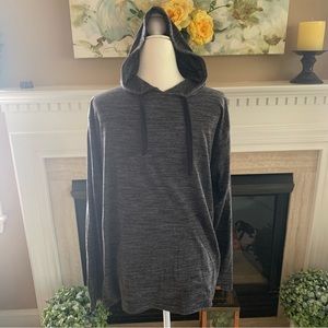 U.S. Apparel Grey Drawstring Sweatshirt (Size Medium)